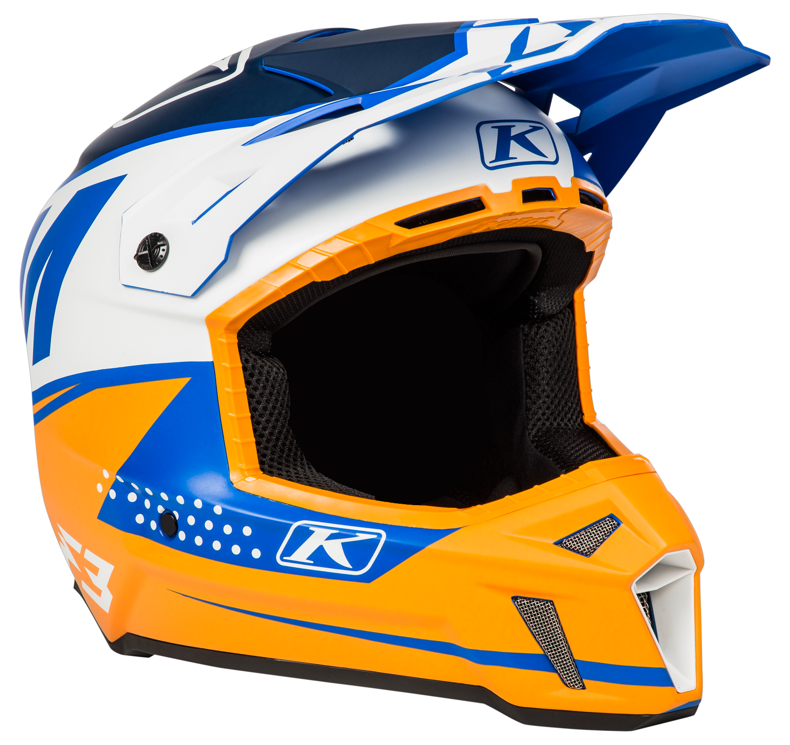 KLIM F3 Orange L Off-Road moto ķivere 