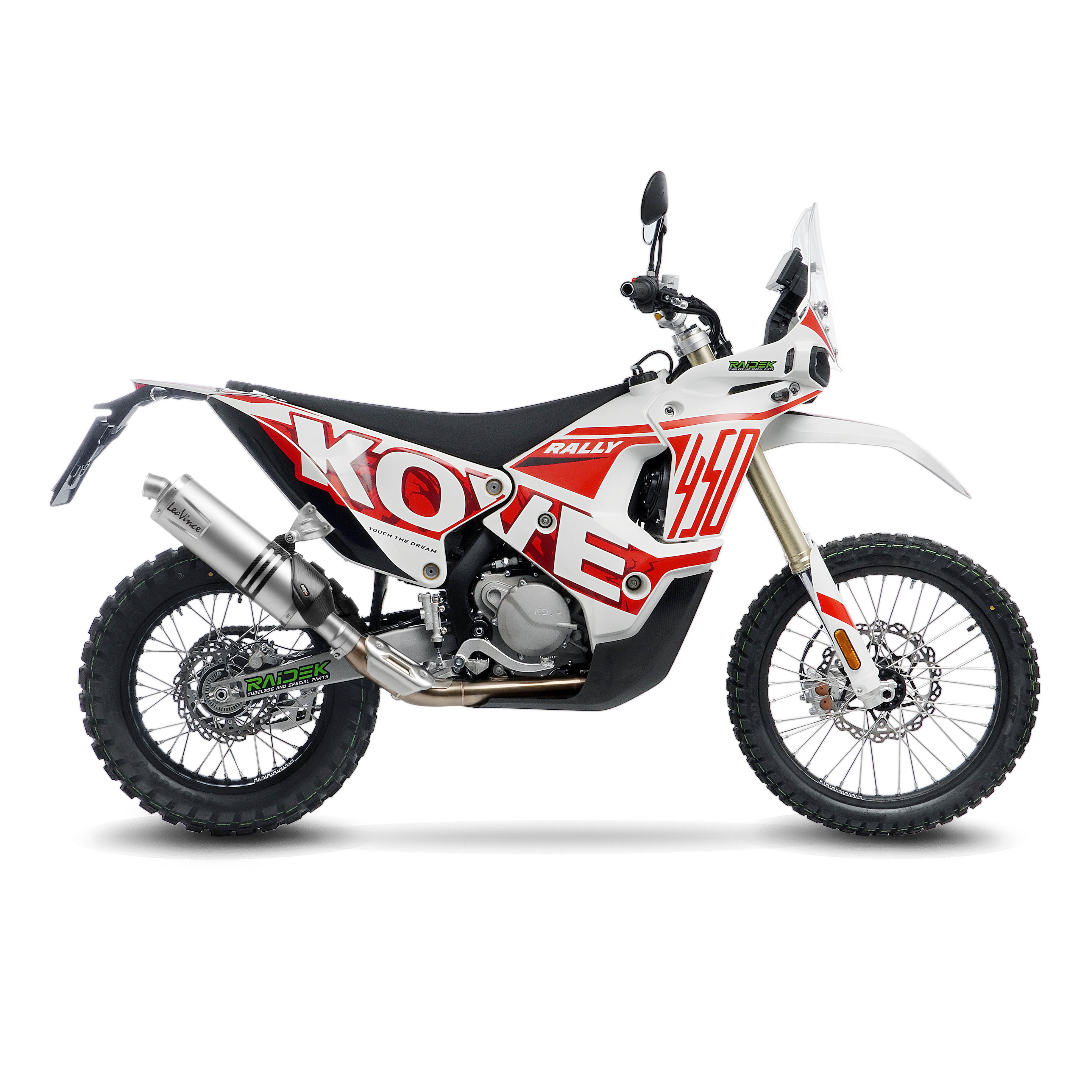 Moto izpūtējs LeoVince ONE EVO Kove 450 Rally Low/High (2023 - 2024).